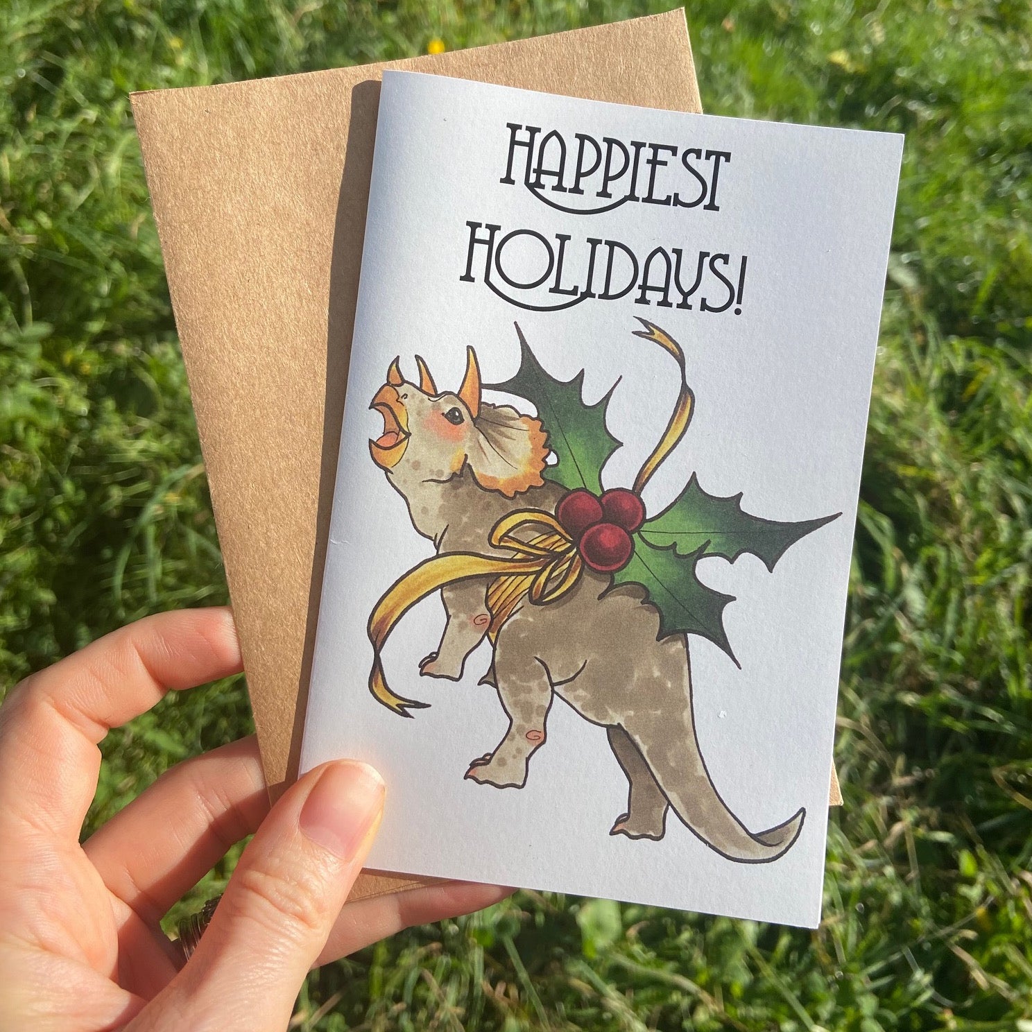 Dinosaur Holiday Cards - Set of 3